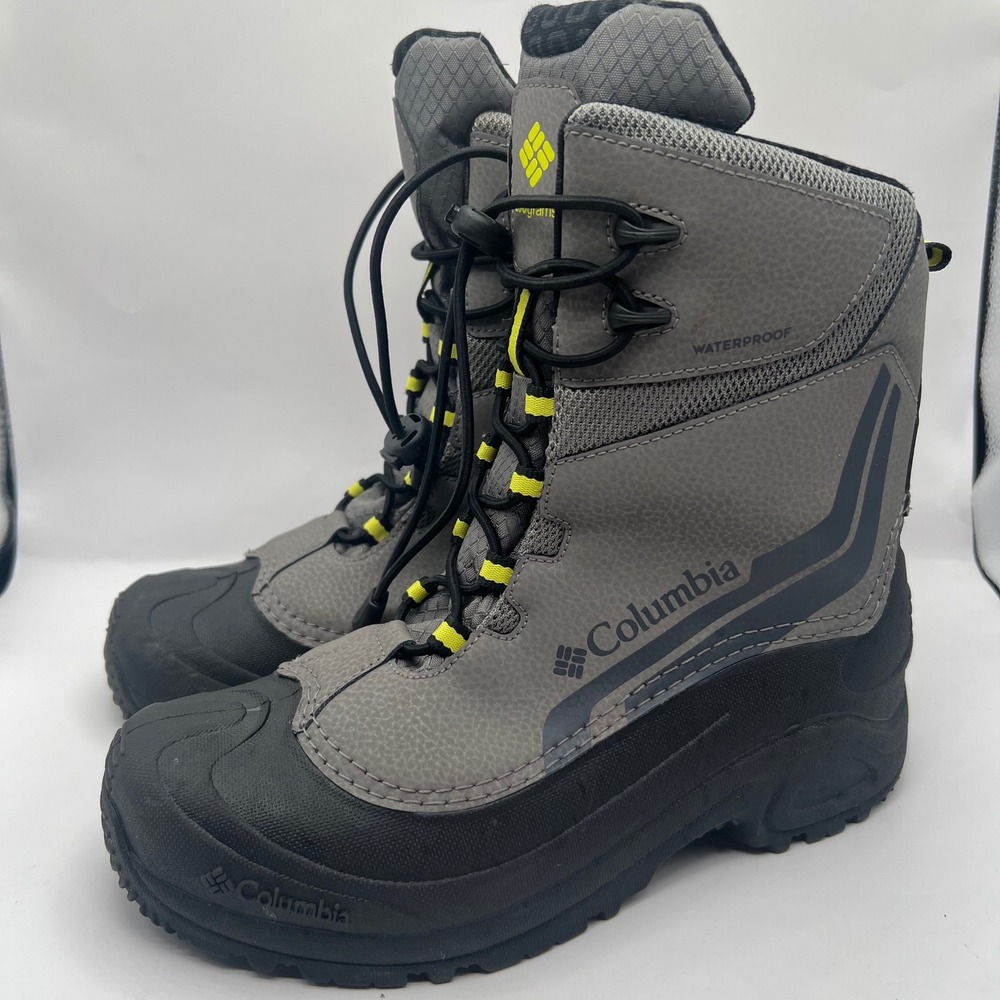 Columbia Bugaboo Omni heat Snow Waterproof Winter 200g Boots Yellow Men's 7 boys